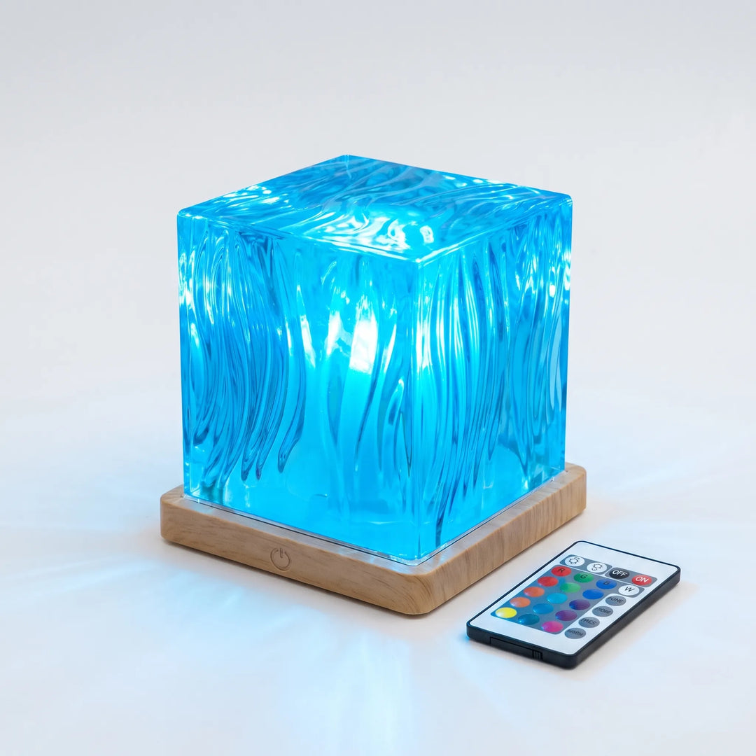 LED oceaan golf sfeernachtlamp met USB aansluiting; ideaal voor ontspanning en kamerdecoratie.