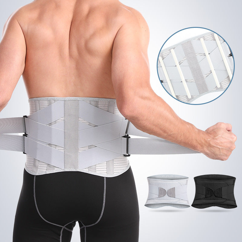 Unisex lumbale rugondersteuningsriem voor directe pijnverlichting bij rugpijn en verbeterde houding.