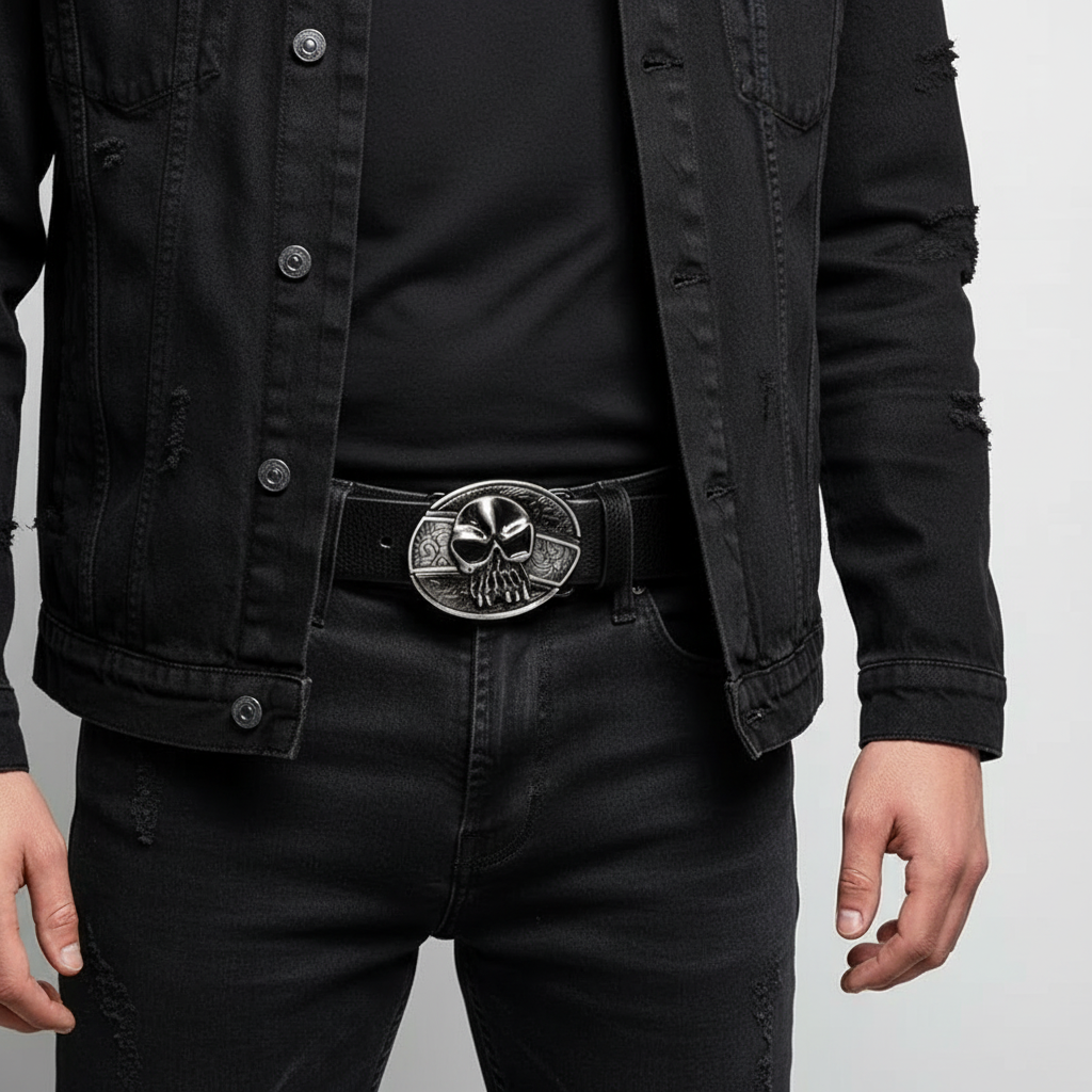 Elegante en functionele Nightblade herengordel van topkwaliteit leer, met verborgen zelfverdedigingsmes.