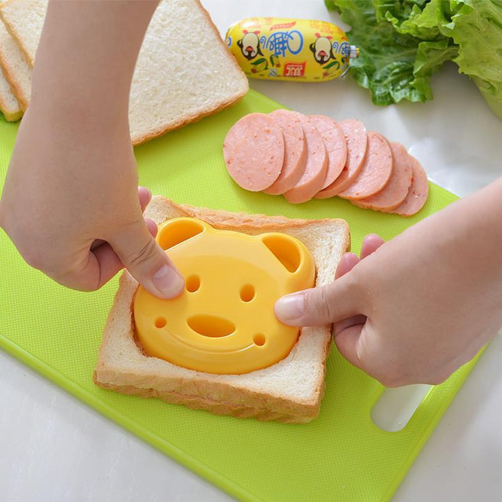 Set van leuke sandwich uitsteekvormpjes voor kinderen, ideaal voor een vrolijke lunchbox.