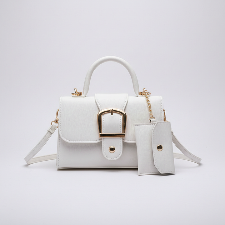Zwarte elegante dames schoudertas, klassiek en veelzijdig. Te gebruiken als handtas of trendy crossbody tas.