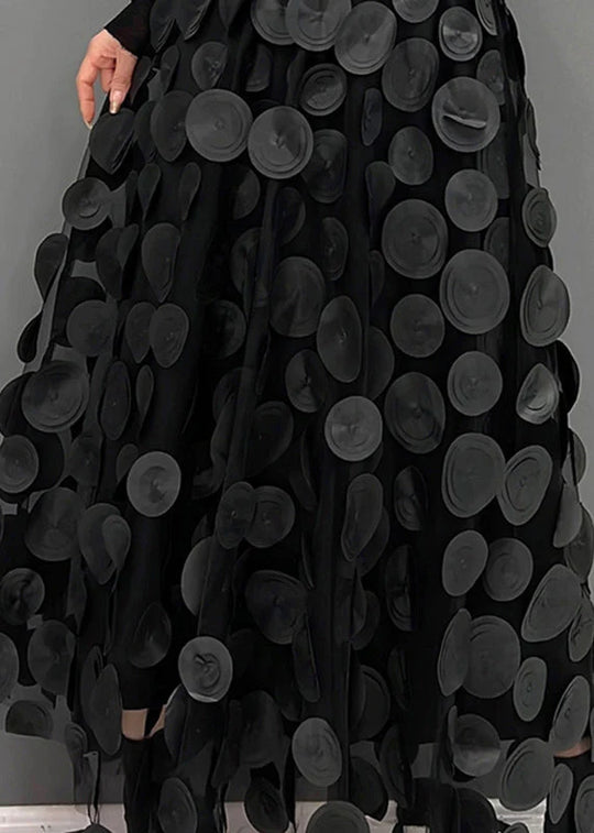 Dames zwierige rok met delicate stippenprint, een must-have voor een elegante en comfortabele outfit.