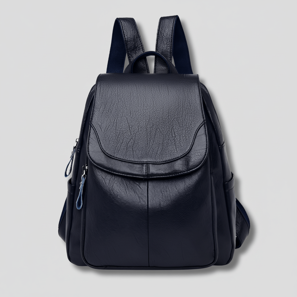 Elegante damesrugzak, grijs, stijlvol en praktisch; anti-diefstal functionaliteit voor dagelijks gebruik.