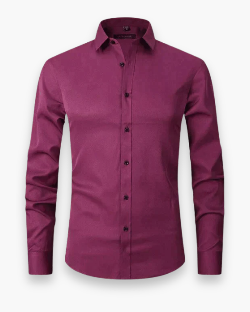 Comfortabel klassiek herenoverhemd, ademend en slim fit. Perfect voor elegante casual herenkleding.