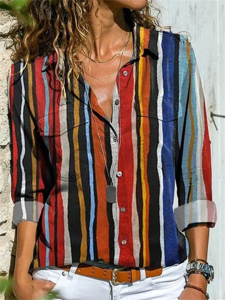 Comfortabele Yasmina zomerblouse voor dames. Luchtig en veelzijdig, ideaal voor warme dagen en damesmode.