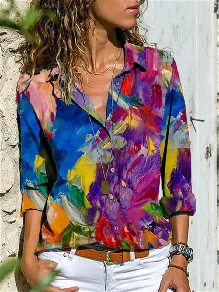 Casual of elegant: de Yasmina damesblouse is een veelzijdige en comfortabele zomerblouse voor modieuze dames.