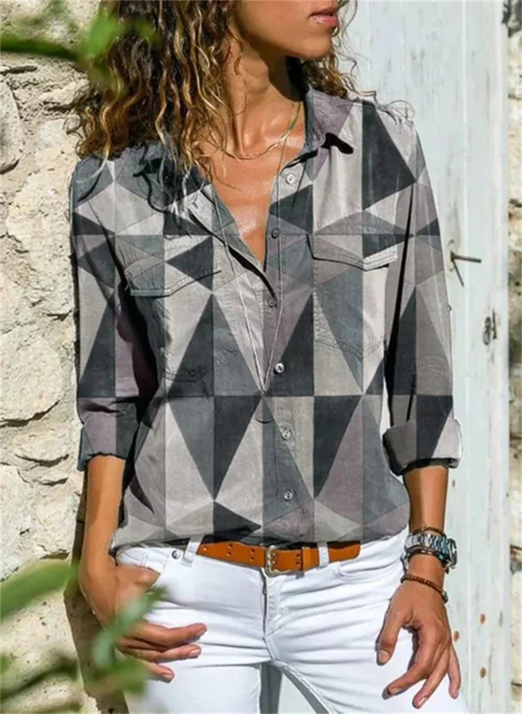 De Yasmina blouse: comfortabel, stijlvol en luchtig. Een modieuze dames zomerblouse voor elke gelegenheid.
