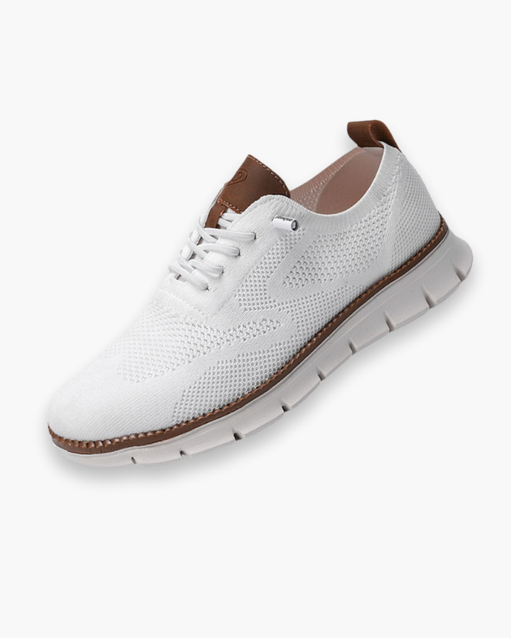 Flexibele heren ademende sneakers voor elke dag, bieden comfort en een frisse pasvorm. Ideale zomerschoen.