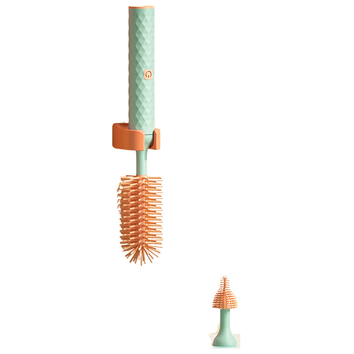 Elektrische flessenborstel BubblEase voor moeiteloze en hygiënische babyverzorging.