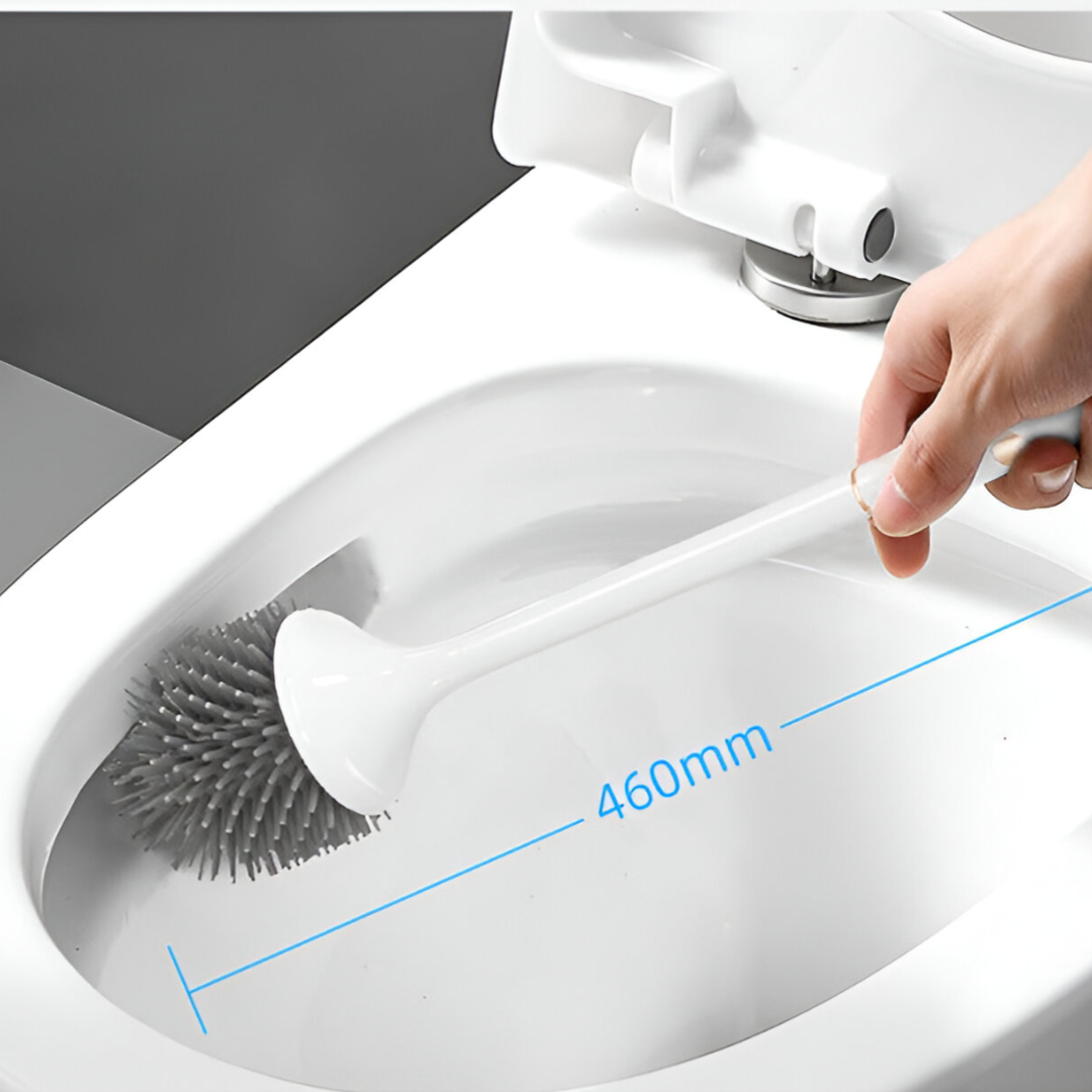 Ultieme badkamerhygiëne met de PureSpin elektrische UV-toiletborstel met dubbele siliconen kop.