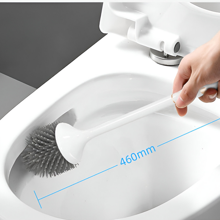 Ultieme badkamerhygiëne met de PureSpin elektrische UV-toiletborstel met dubbele siliconen kop.