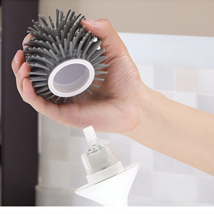 Geavanceerde elektrische toiletborstel PureSpin met UV-sterilisatie en dubbele kop voor kiemvrije reiniging.