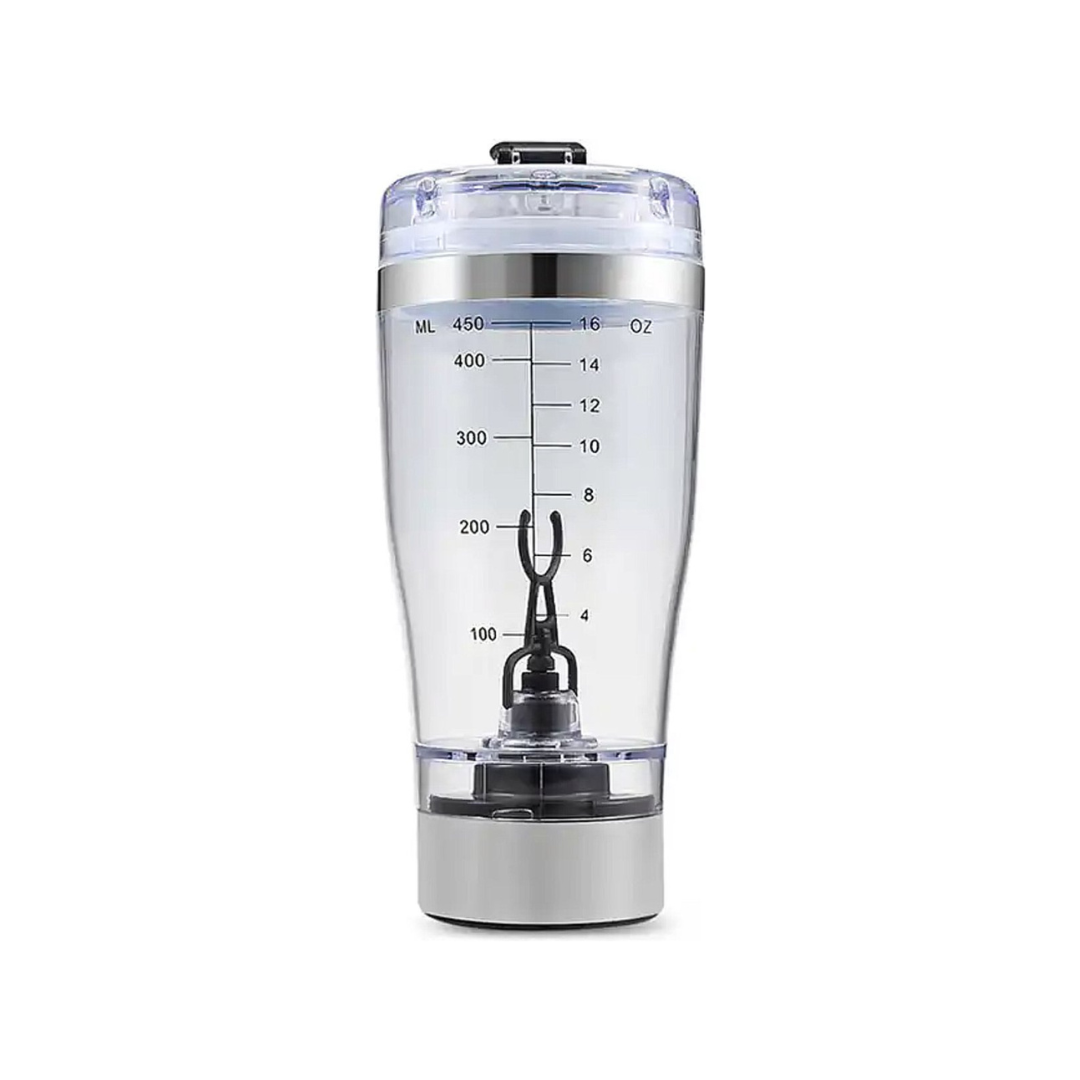 Elektrische proteïne shakebeker 450 ml VoltMix voor klontvrije eiwitshakes. Ideaal voor fitness & gym.