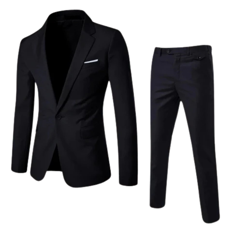 Veelzijdig Hoymans herenpak set voor formele evenementen, zakelijke meetings of een elegante dagelijkse look.