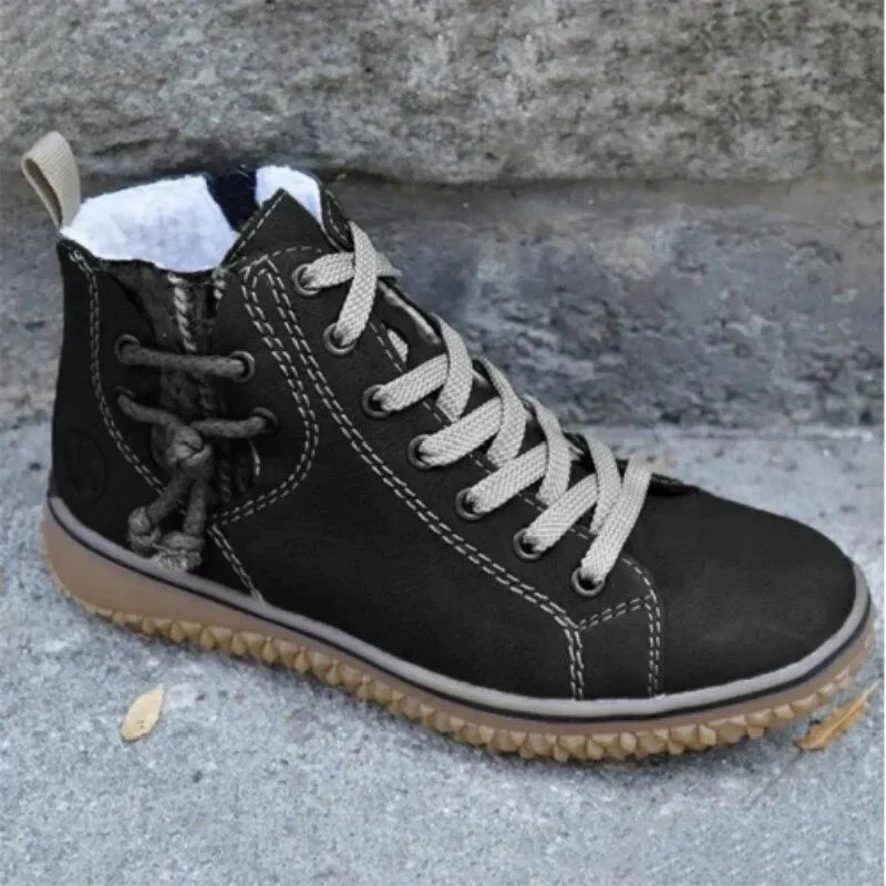 Stijlvolle vintage winterlaarzen voor outdoor avonturen, unisex design voor dames en heren, warm en antislip.