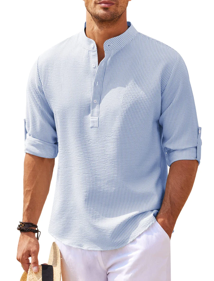Elite casual heren overhemd in urban stijl. Comfortabel, lange mouwen en modieus voor een stijlvolle lente- en zomerlook.