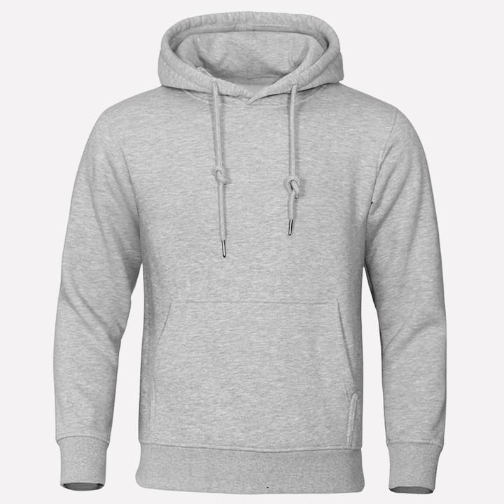 Comfortabele heren pullover met capuchon en praktische kangoeroezak, veelzijdig.