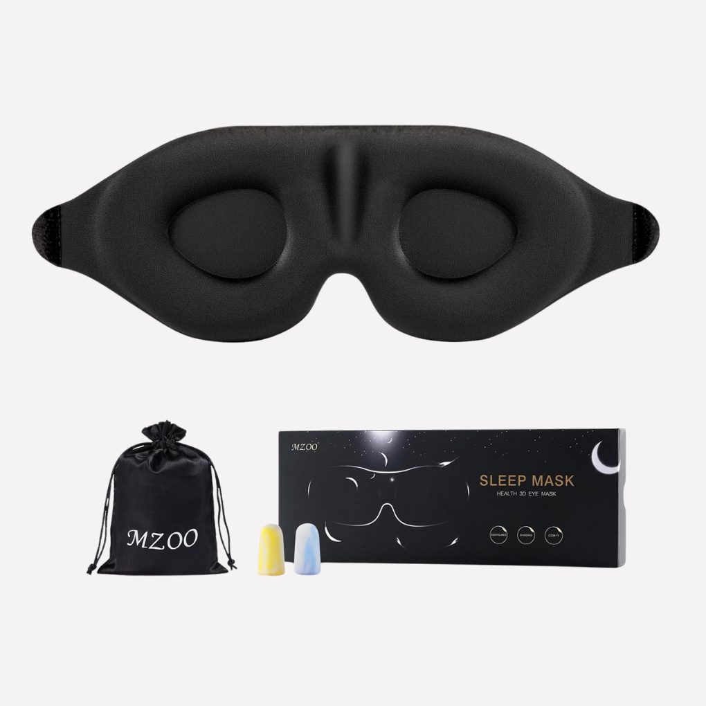 Unisex 3D slaapmasker van geheugenfoam voor ultiem comfort en diepe nachtrust, ideaal voor thuis of reizen.