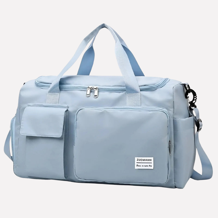 Moderne reistas van oxfordstof. Duurzame organizer en schoudertas voor al je bagage.
