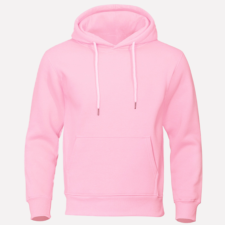 Zachte heren capuchontrui met kangoeroezak, essentieel voor een ontspannen look.