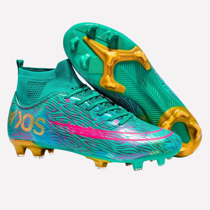 Heren voetbalschoenen met hoge enkel, perfect voor snelle wendbaarheid en optimale grip tijdens voetbal trainingen.