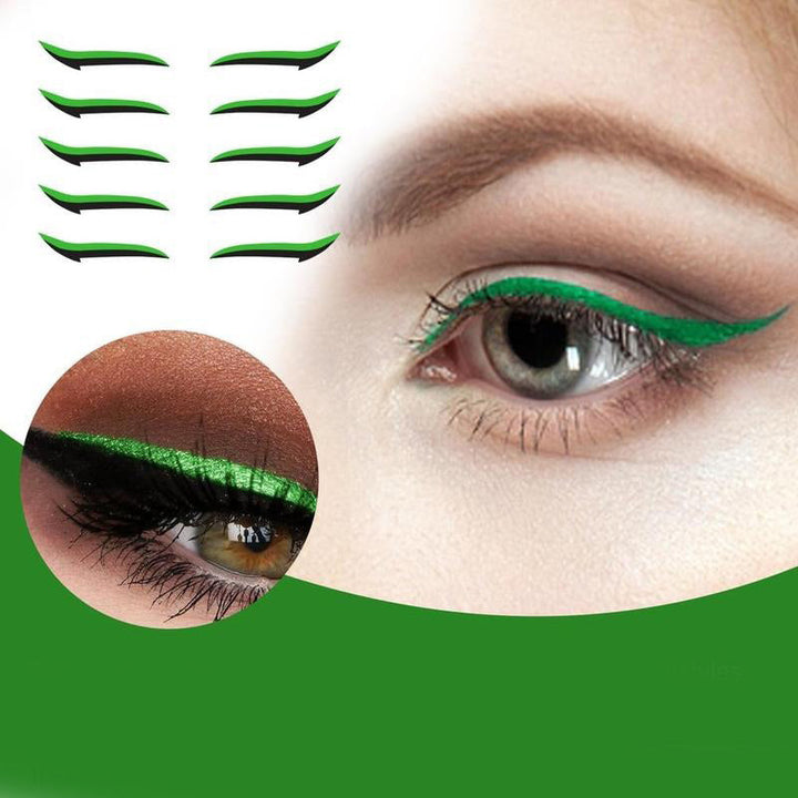 Dames beauty stickers voor een trendy cat-eye oogmake-up, snel en makkelijk aan te brengen.