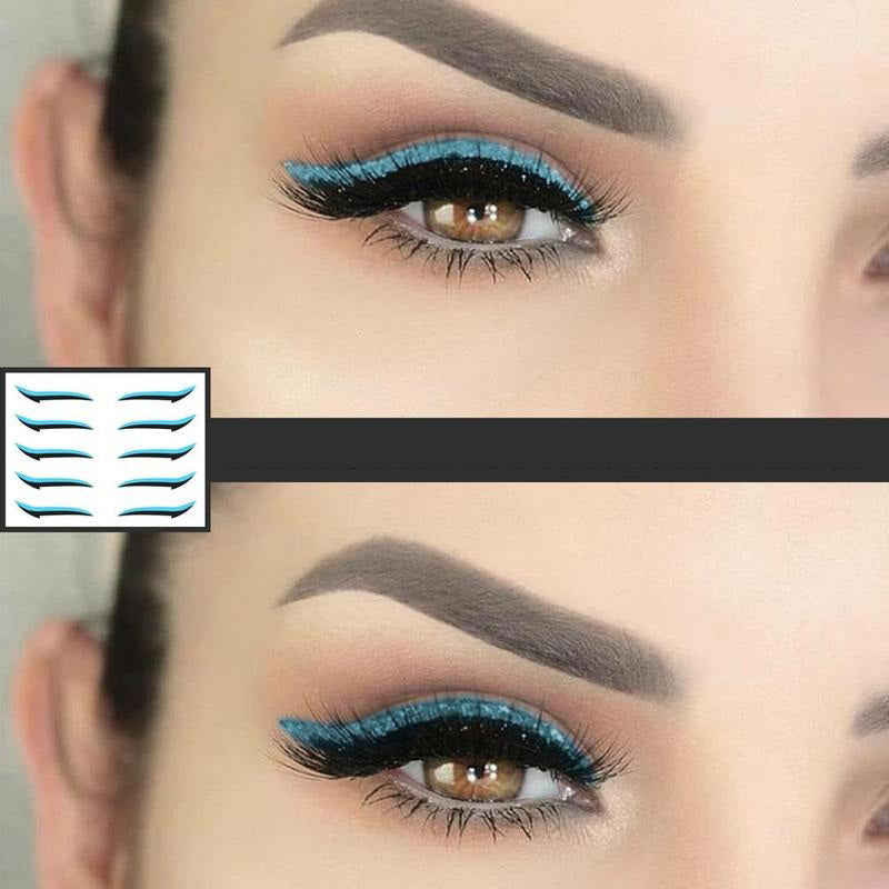 Zelfklevende eyeliner stickers voor een strakke cat-eye; perfecte cosmetica oogmake-up.