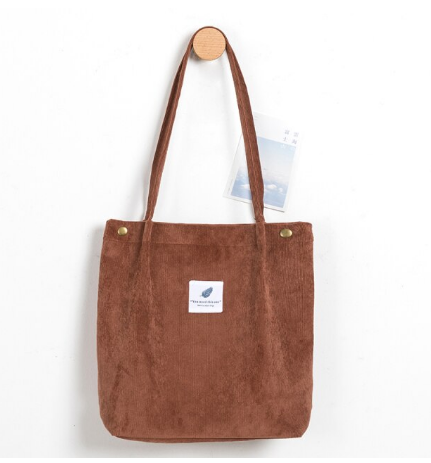 Casual corduroy draagtas, perfect voor dames die stijl en comfort waarderen.
