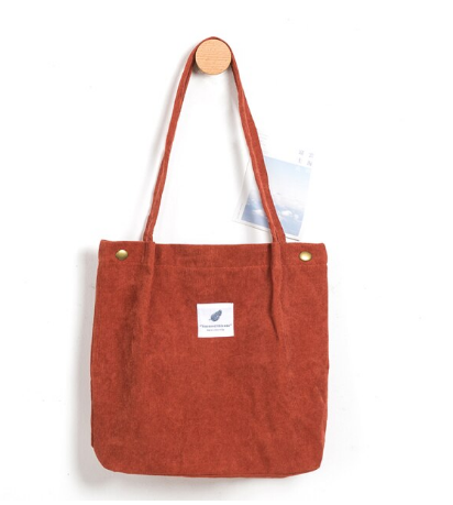 Casual dames corduroy draagtas, ideaal voor dagelijks gebruik en comfortabel.