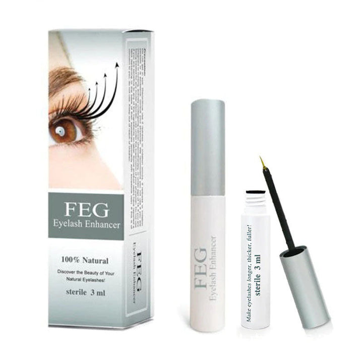 Flesje wimpergroeiserum voor dames; effectieve cosmetica voor lange, volle wimpers.