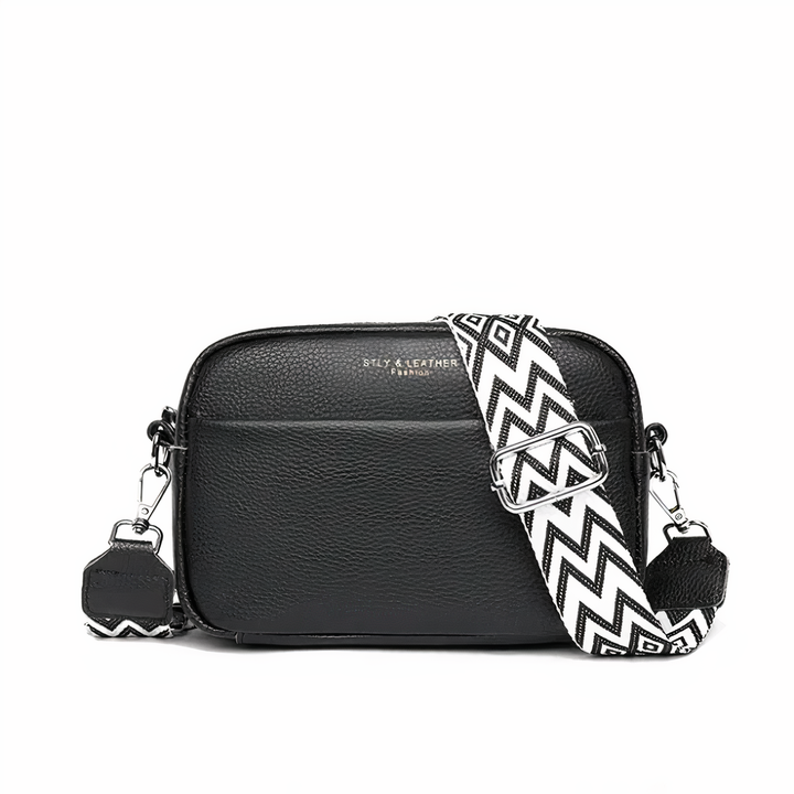 Dames leren crossbody tas, stijlvol en compact voor dagelijks gebruik. Een essentieel mode-accessoire.