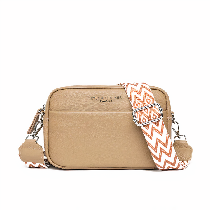 Leren dames crossbody tas in tijdloos design, een praktisch en elegant accessoire voor elke vrouw.