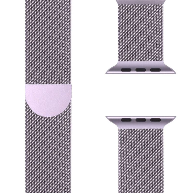 Modern Milanese Apple Watch horlogebandje, roestvrij staal, unisex en comfortabel om te dragen.