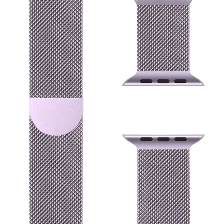 Modern Milanese Apple Watch horlogebandje, roestvrij staal, unisex en comfortabel om te dragen.