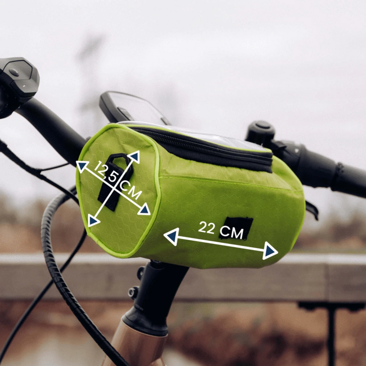 Stijlvolle fietstas voor mannen en vrouwen. Met touchscreen telefoonhouder; maakt fietsen en navigeren eenvoudig.