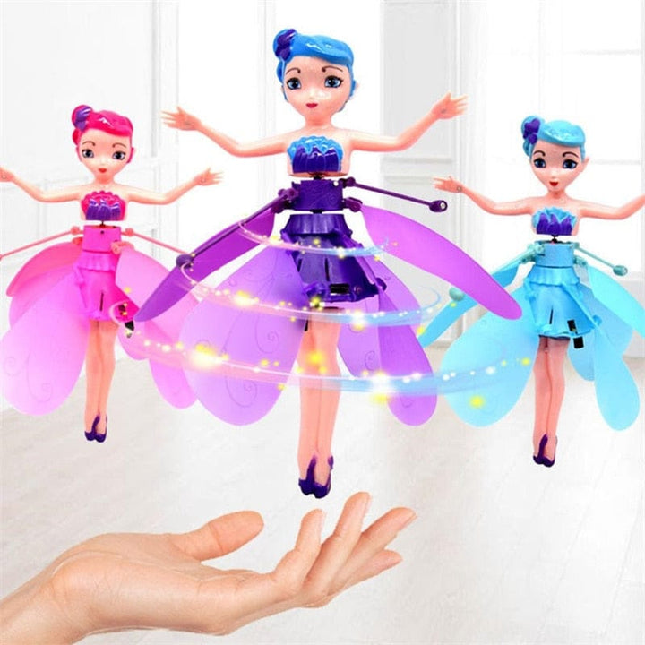 Vliegende feeënpop, sensorbestuurd kinderspeelgoed voor magisch en actief speelplezier.
