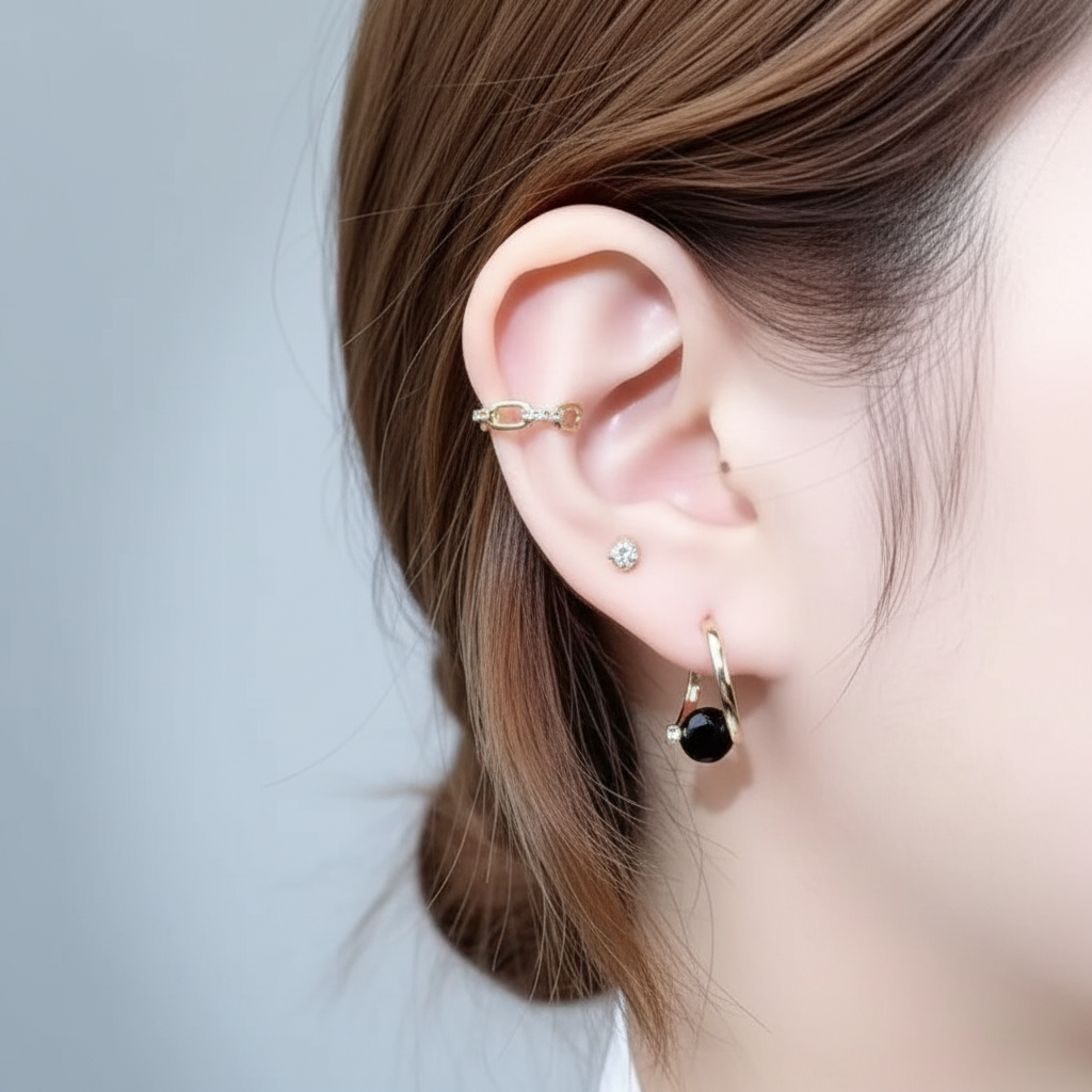 Luxe germanium oorstekers voor dames, goudkleurig, elegant en een prachtig sieraad.
