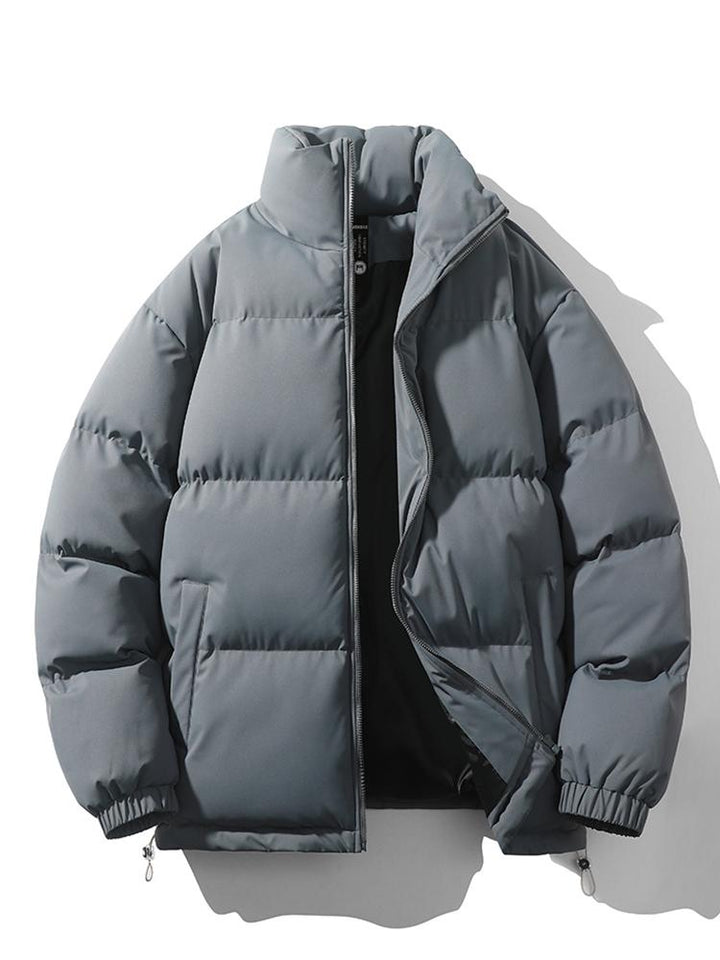 Warme heren winterjas, korte oversized puffer, ideaal voor een modieuze winterlook.