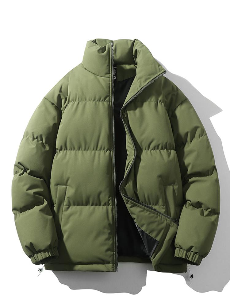 Nieuwe collectie: Heren korte puffer winterjas, oversized model, warm en comfortabel.