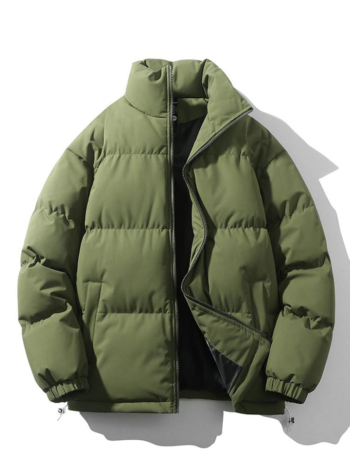 Nieuwe collectie: Heren korte puffer winterjas, oversized model, warm en comfortabel.
