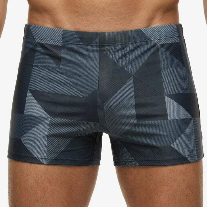 Atletische heren zwemboxer voor surfen en zwemmen, comfortabel en snel drogend.