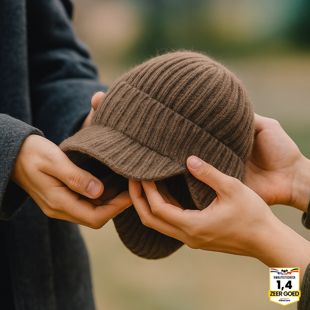 Traditioneel Scandinavische FjordWarm wintermuts; unisex beanie met oorbescherming, ideaal voor koud weer.