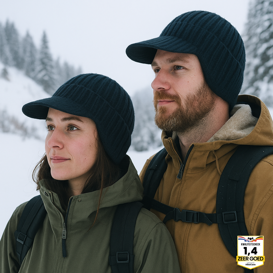 Veelzijdige unisex wintermuts; warme FjordWarm beanie met oorbescherming, ideaal voor koud weer en winterkleding.