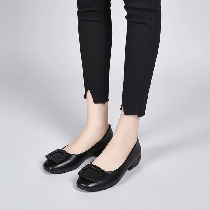 Dames orthopedische comfortschoen, kleine hak, elegant model 'Josephine' voor stijlvolle pijnverlichting.