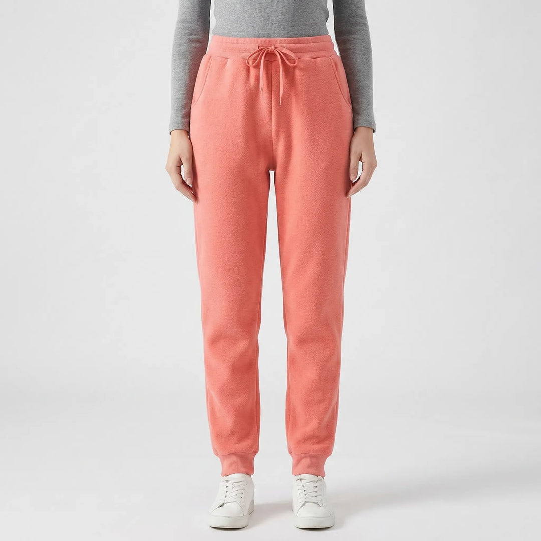 De Karen dames fleece jogger: uw nieuwe favoriete warme broek voor winterse dagen en comfort thuis.