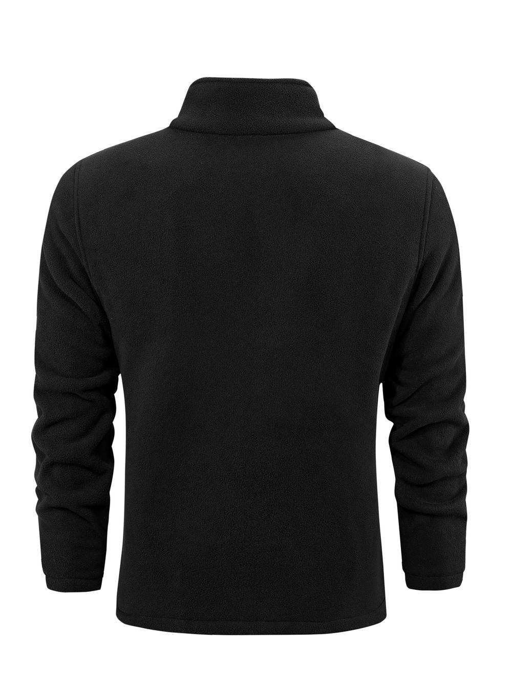 Sportief herenvest met ritssluiting, gedragen door model; comfortabele, warme bovenkleding voor winter & herfst.