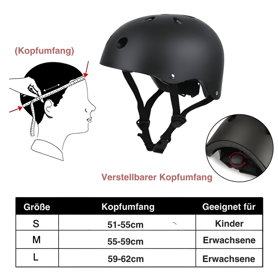 Comfortabele SafeRide fietshelm met EPS en ABS, essentiële bescherming voor elke sportieve rit.