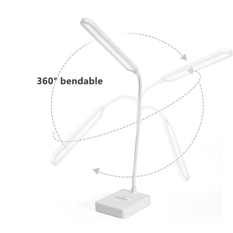 Compacte en flexibele LumoFlex LED bureaulamp, draagbaar en USB oplaadbaar voor overal licht.