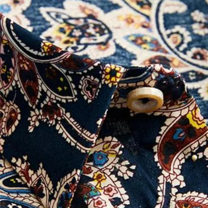 Trendy herenmode: Hoymans bloemenprint overhemd met korte mouw. Stijlvol en casual voor de zomer.