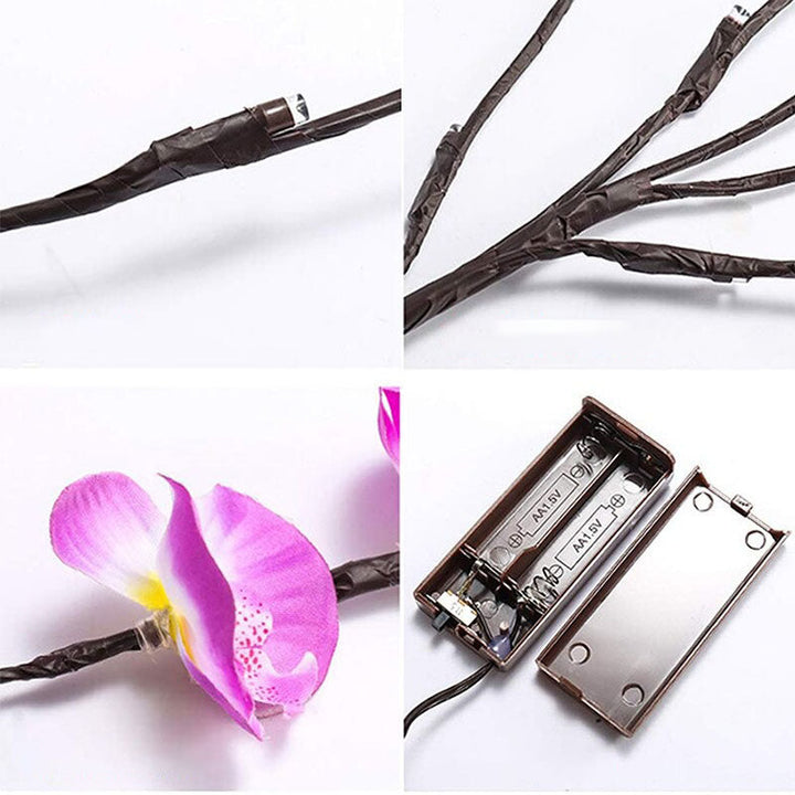 LED decolamp als bloem, ideale sfeerverlichting voor thuis.